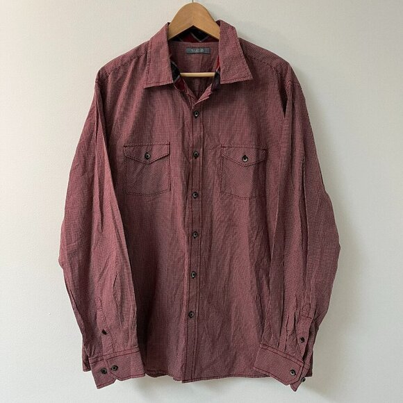 Madison Checkered Casual Button Down Long Sleeve Shirt - Size XL (Approx.) - Picture 1 of 8